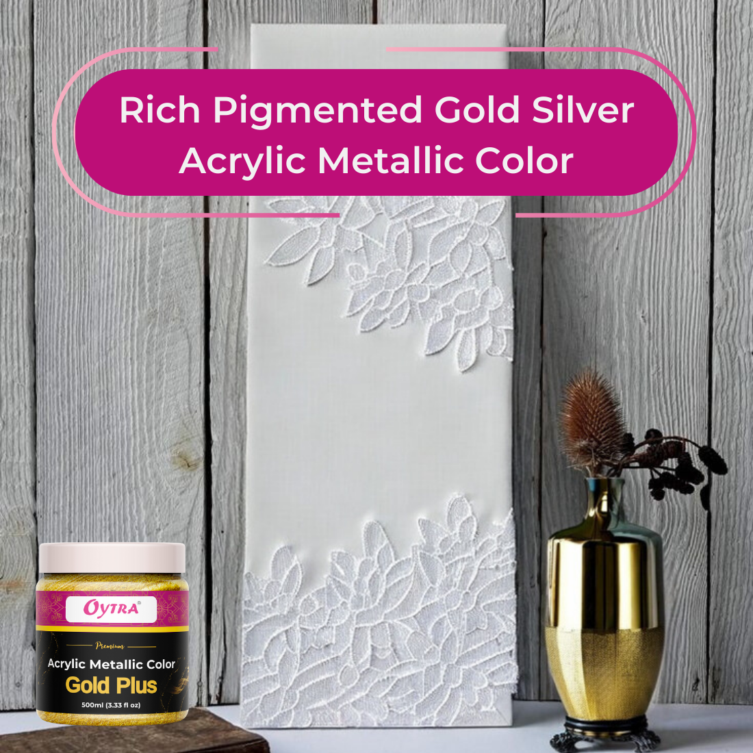 500 ml Gold Metallic Acrylic Color Paint