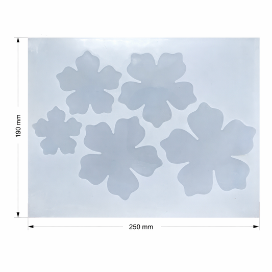 3D Flower Mould Set - 5Pcs Silicone Perfect for Crafting and DIY