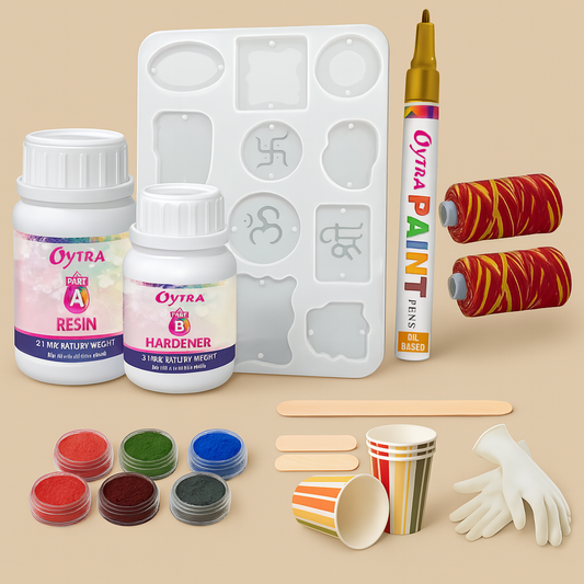 DIY Rakhi making kit for resin art with molds beads tools