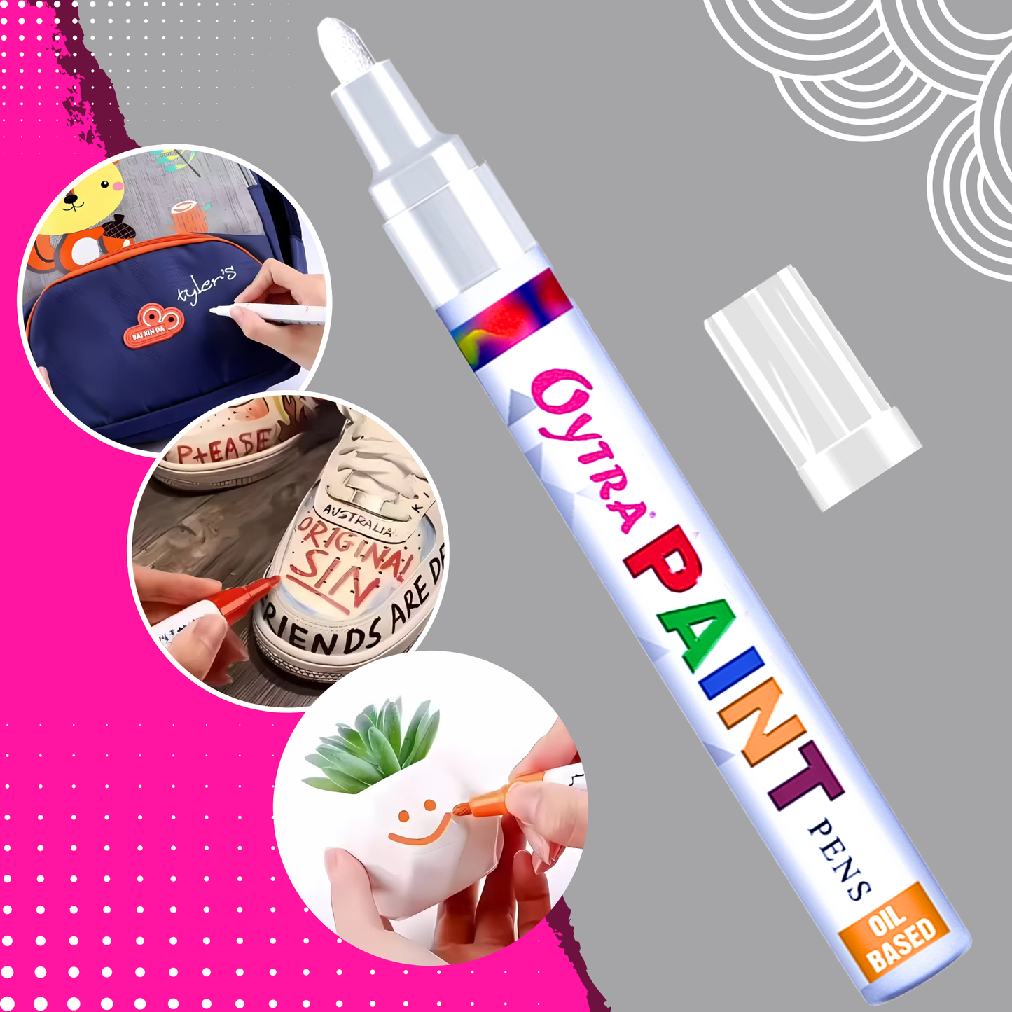 Permanent Paint Marker Pen - White