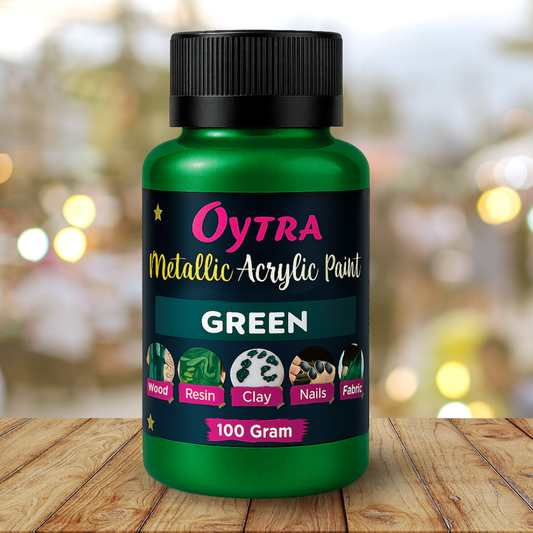 Metallic Acrylic Paint 100 Grams Green
