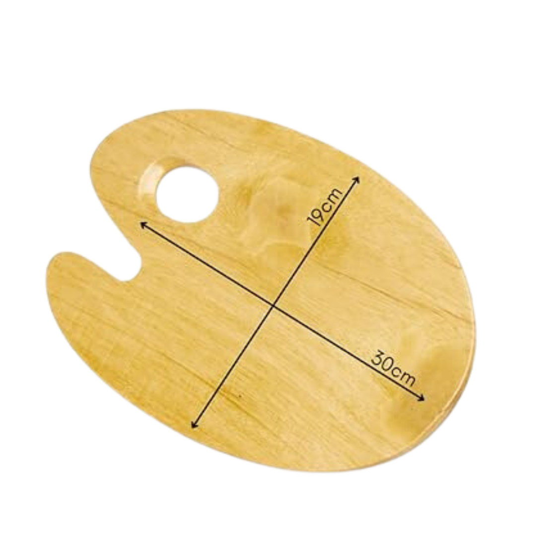 Oytra Wooden Painting Palette Oval Shaped 8 x 12 inches