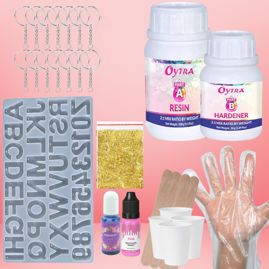 Resin Art Keychain Making Kit