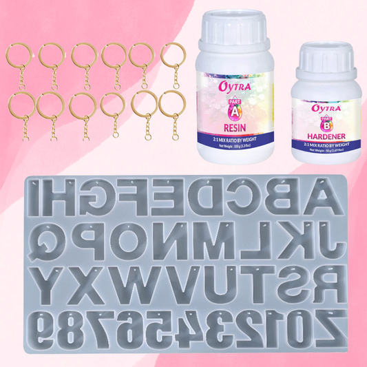 Resin Art Keychain Making Kit