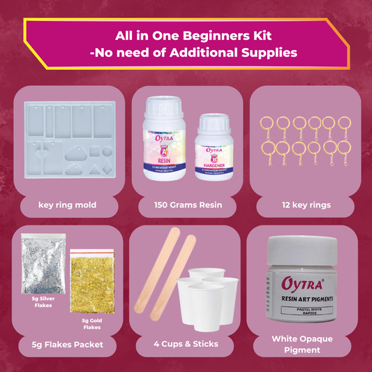 Resin Art Keychain Making Kit