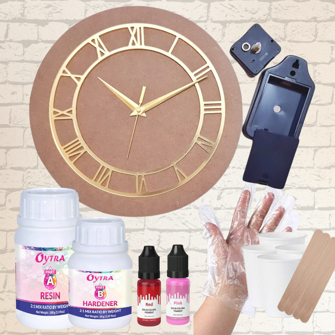 Resin Art Kit - Clock Making DIY (RESINKIT-20)