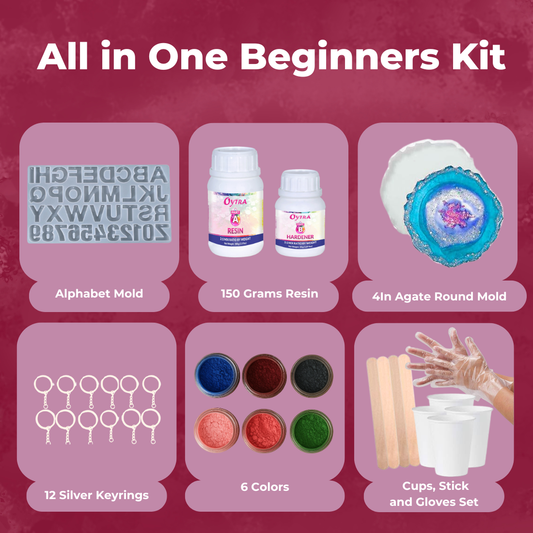 Resin Art Coaster & Keychain Making Kit