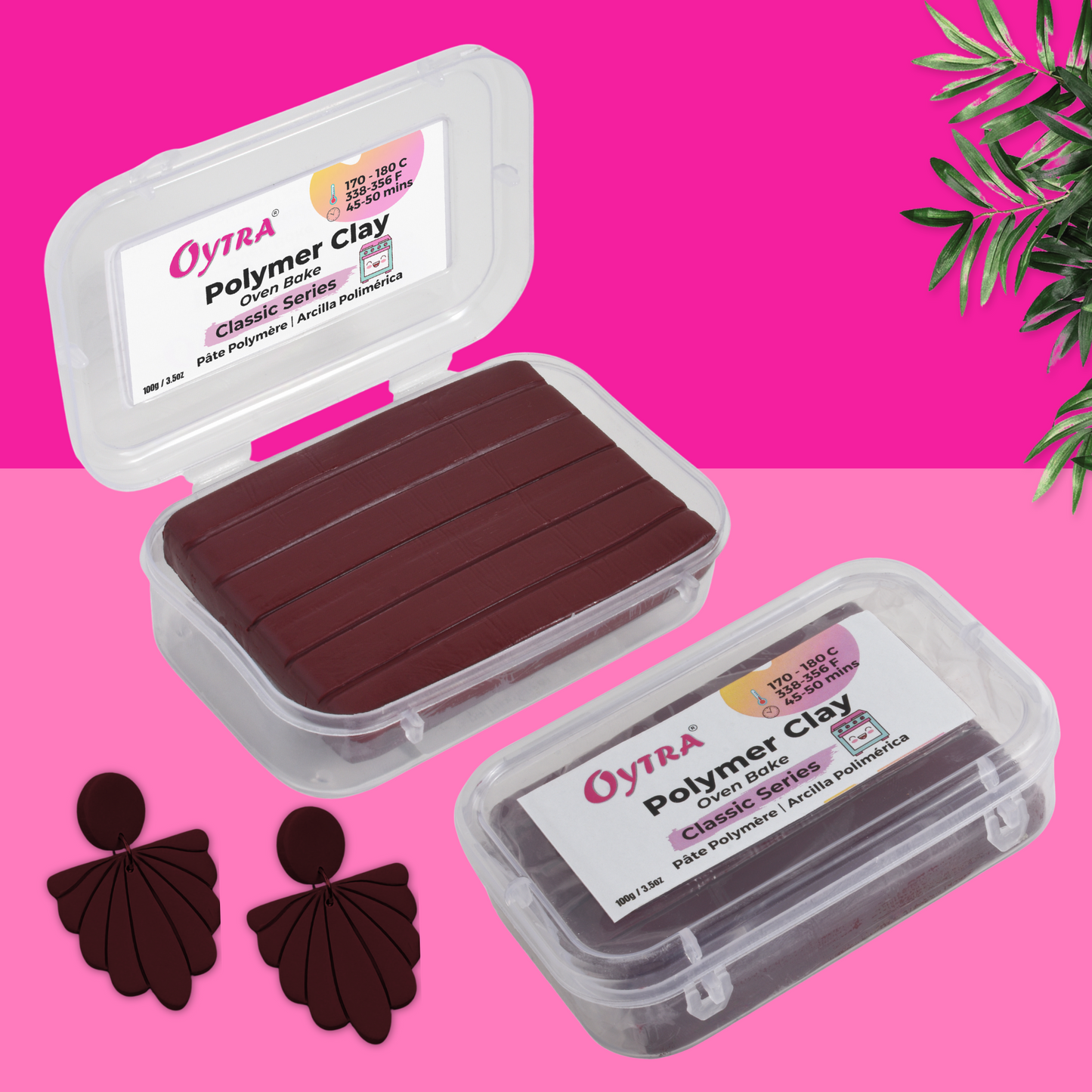 Polymer Clay Oven Bake Classic Series Maroon Red 16