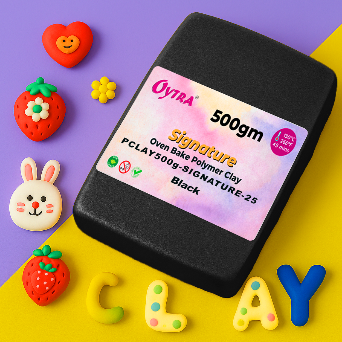 500g Polymer Clay SIGNATURE Series (25 Black)