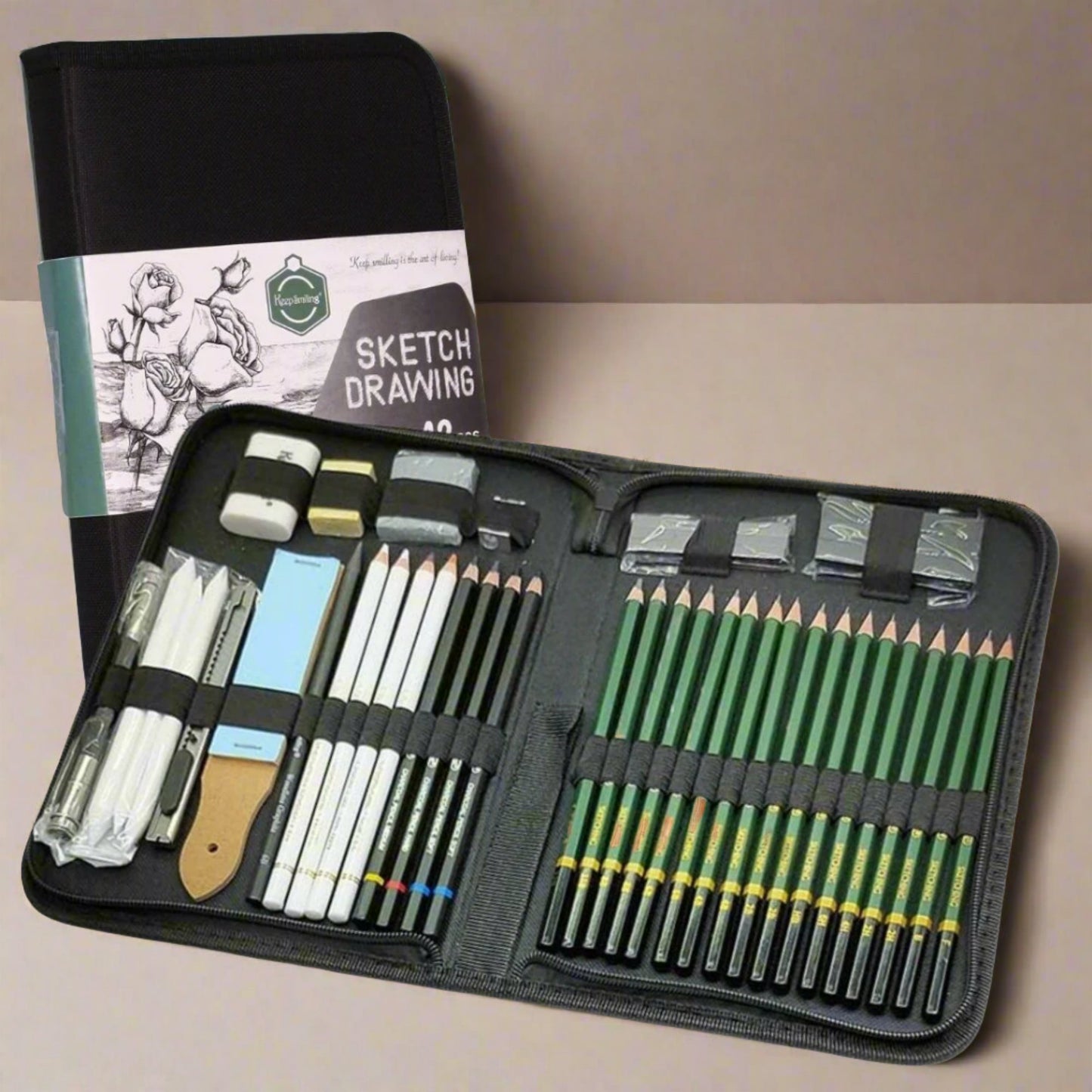 Pencils Drawing Kit 42 Pcs