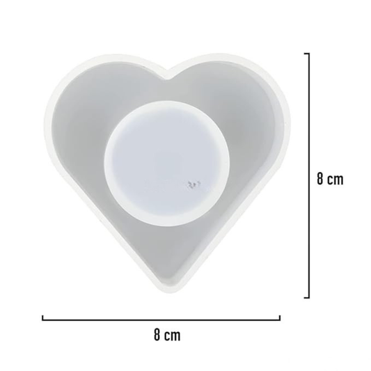 Heart Shape T Light Candle Mould