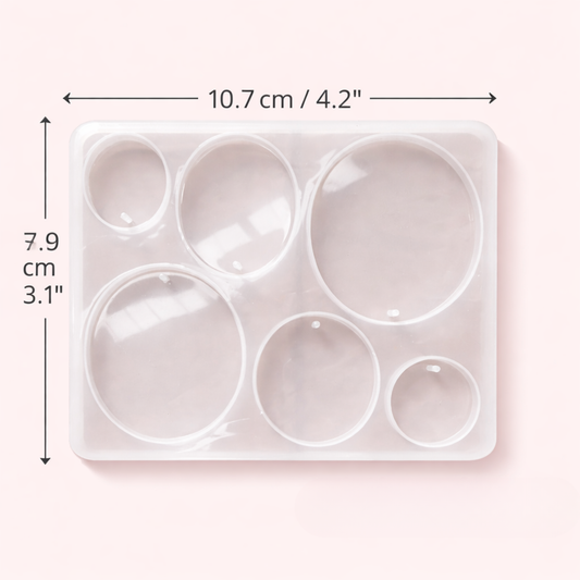 6 Cavity Oval Shape Resin Mould