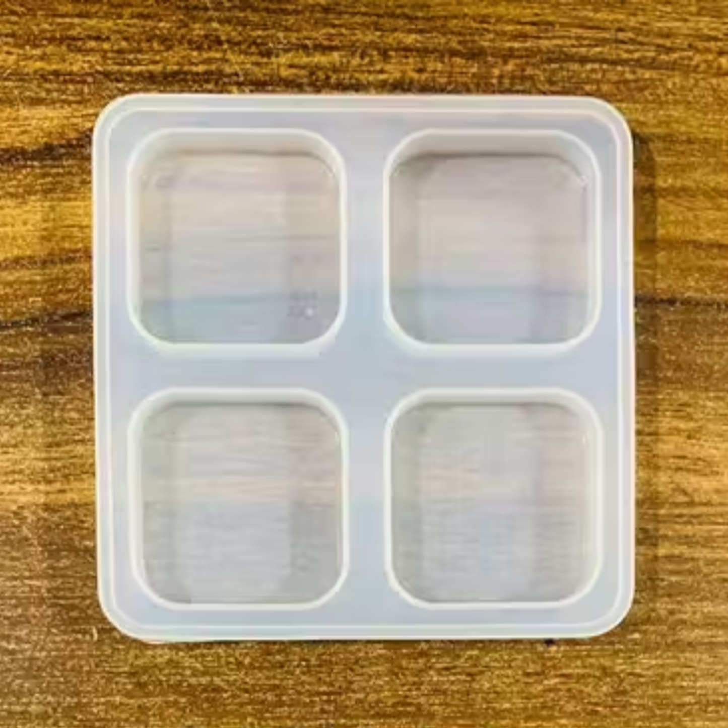 4pcs Keychain Square Resin Mould