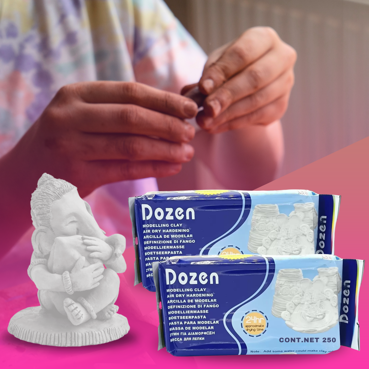 Air Dry Clay White 500 Grams