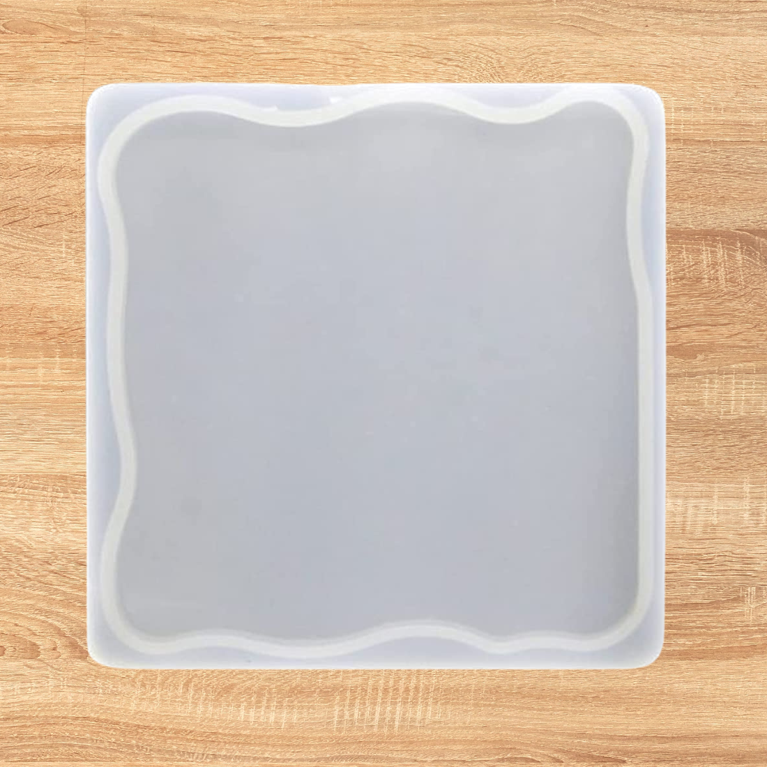 Resin Square Wave Silicone Mould for epoxy resin art DIY coaster making tray casting and craft projects