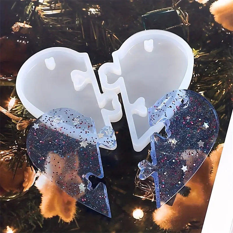 Broken Heart Shape Resin Mould