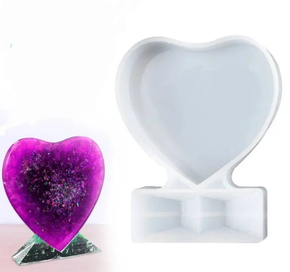 Heart with Frame Silicone Mould