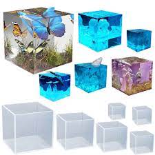 5pcs Cube Silicone Mould Set