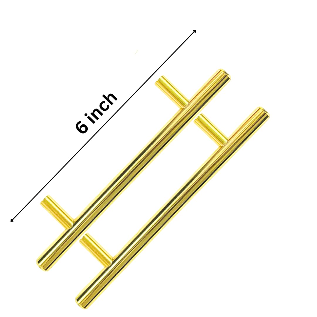 6 inch Gold Metal Tray Handles (2 Pieces)