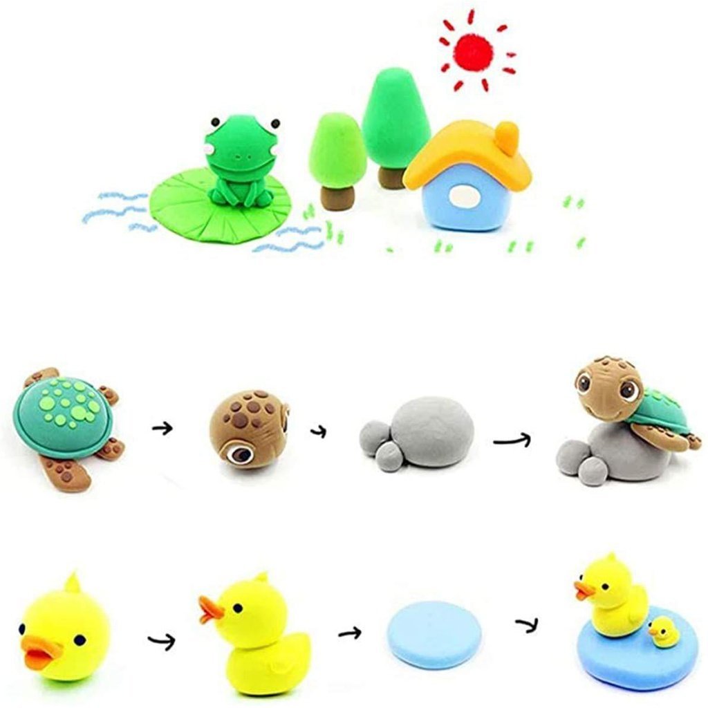 Polymer Clay Blocks 24 Colors x 20 Grams - Oytra