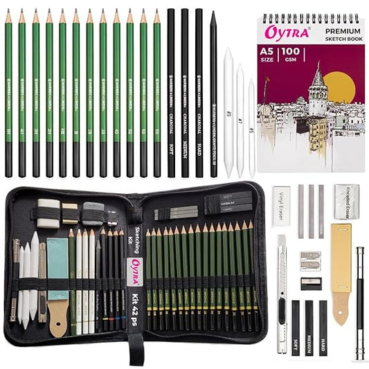 42 Pcs Professional Sketching Set