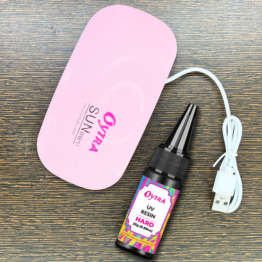 25 Grams UV Resin Hard and UV Lamp Combo