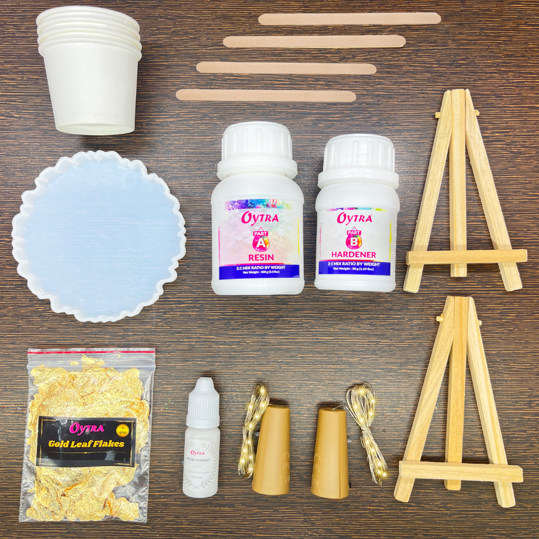 Resin Photo Frame making kit with moulds resin tools colors and accessories