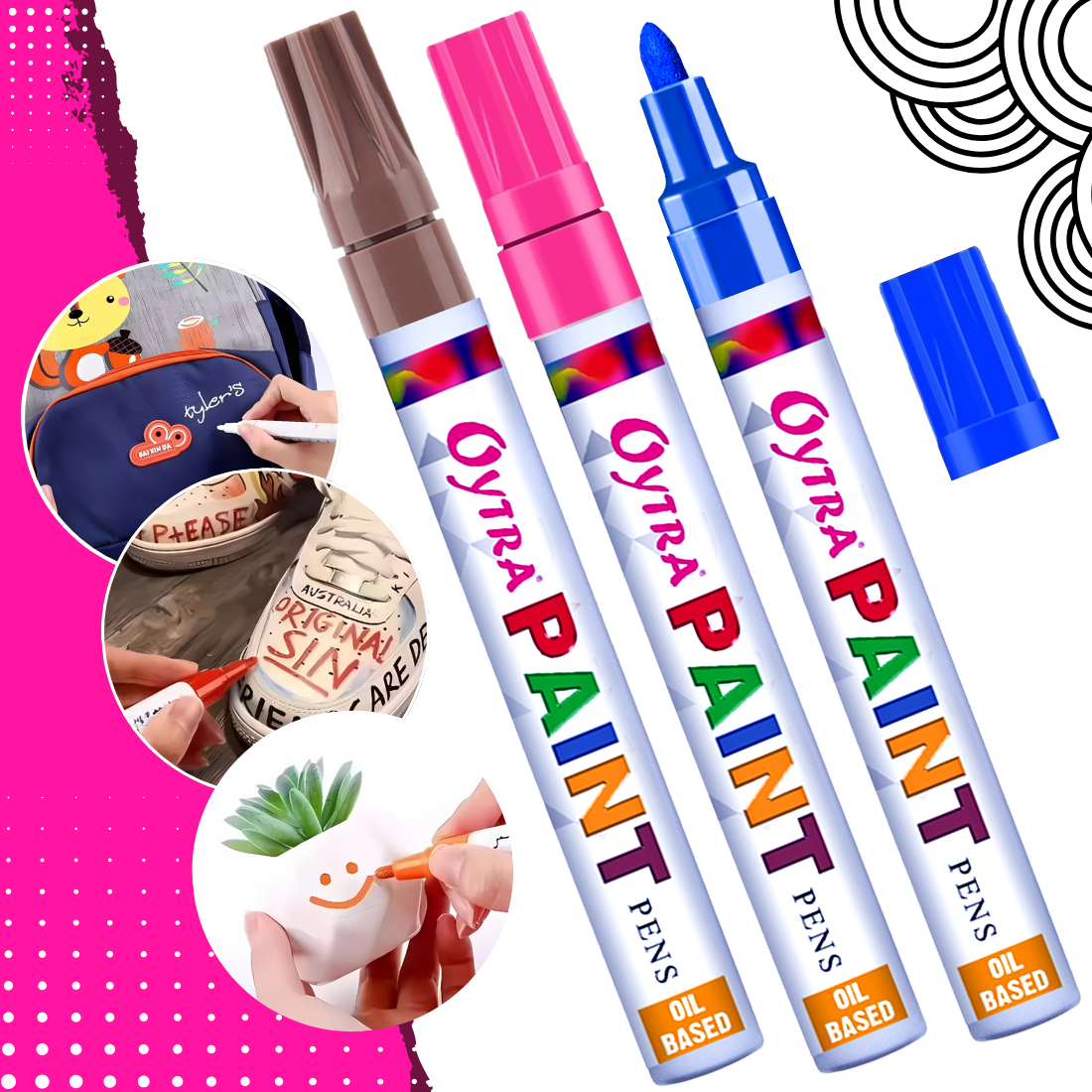 Permanent Waterproof Paint Pen Combo Set