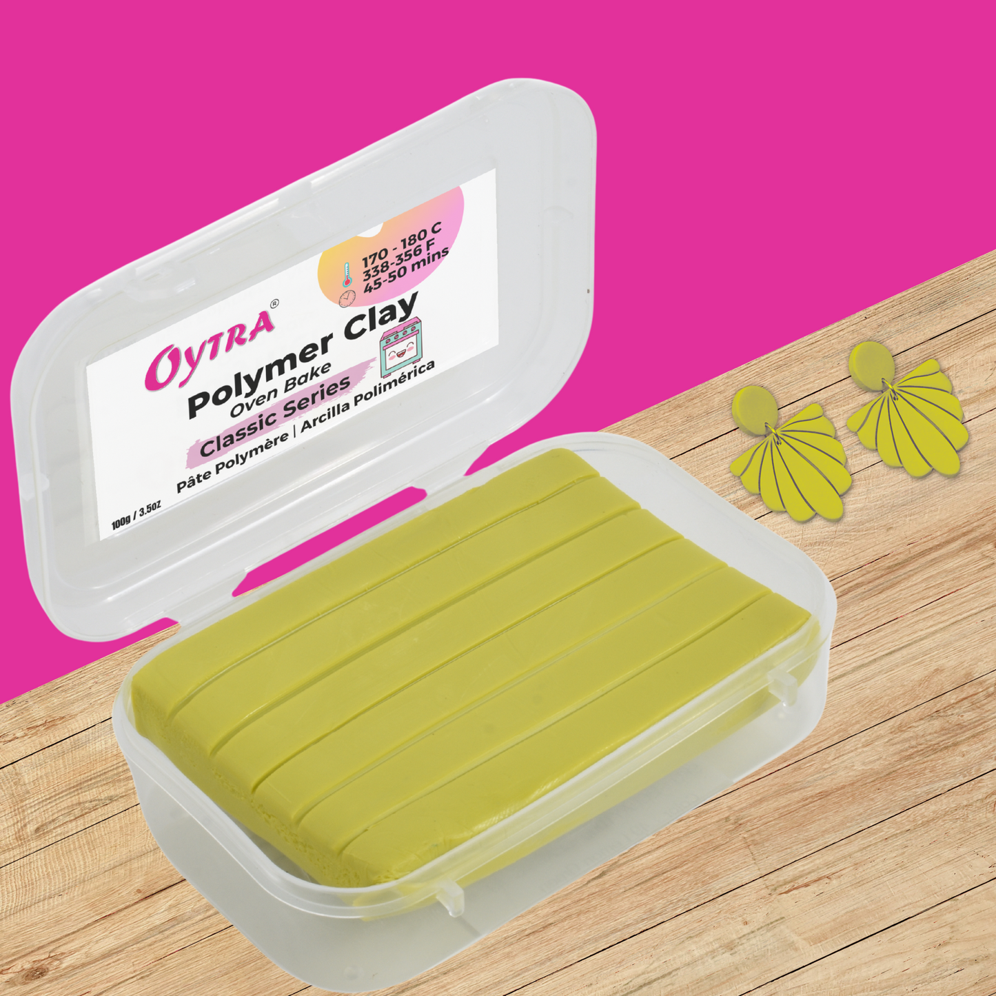 Polymer Clay Oven Bake Classic Series Lemon Green 49