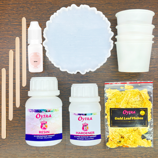 Resin coaster making kit with moulds resin tools colors and accessories