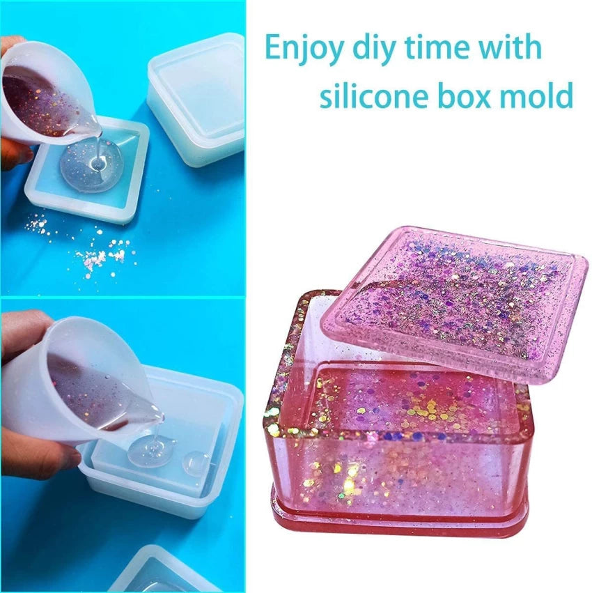 4 Pcs Gift Box Set Resin Mould SRN44