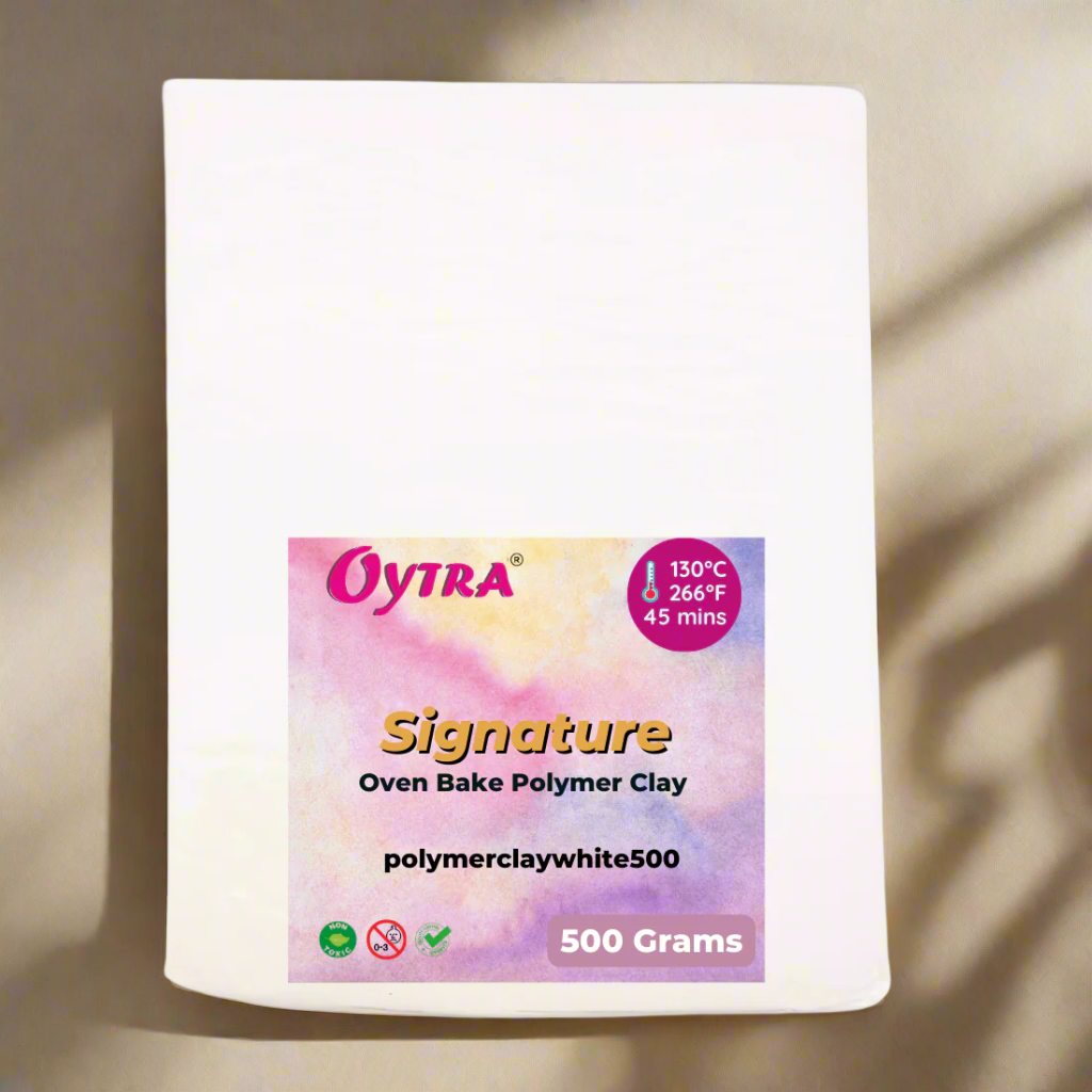 125 Grams Pure White Polymer Oven Bake Clay SIGNATURE Series