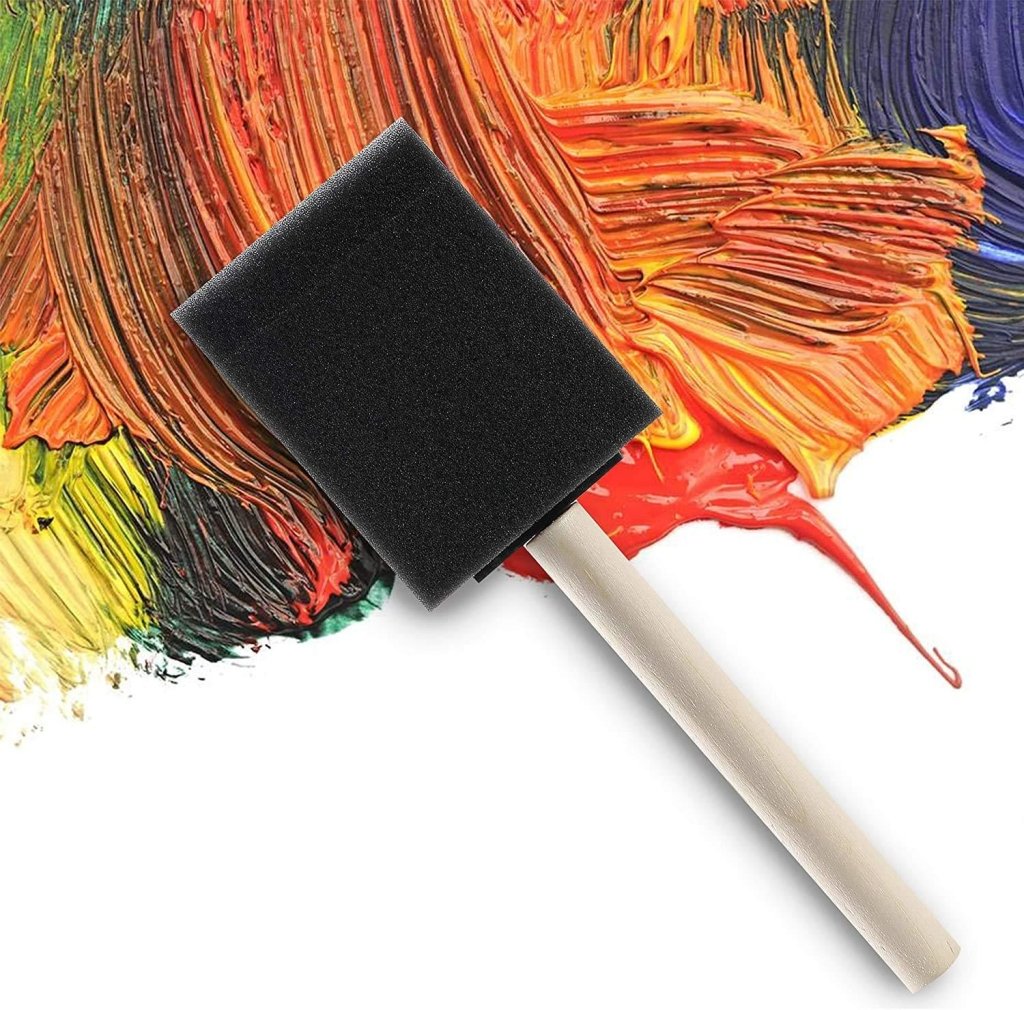15 Foam Sponge Paint Brushes Set - Oytra