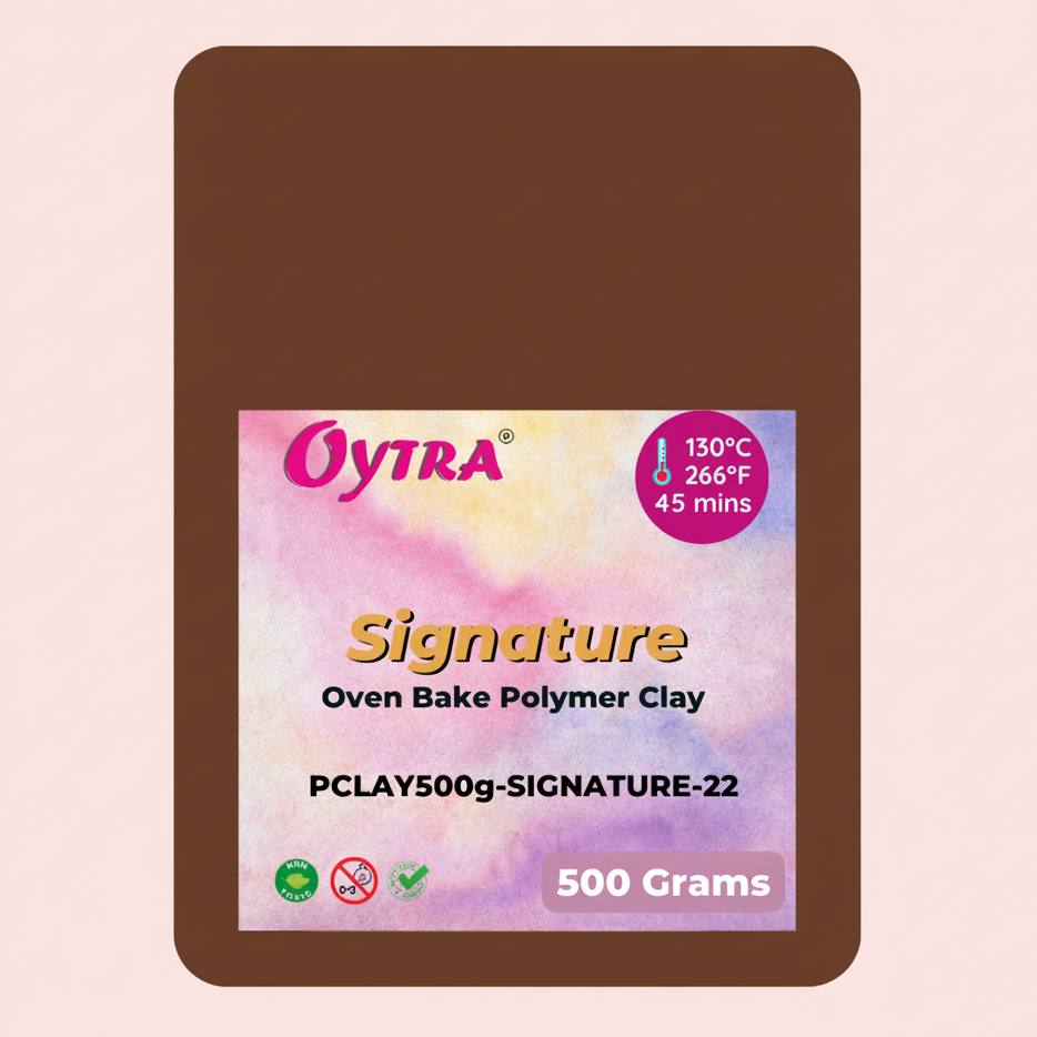 500g Polymer Clay SIGNATURE Series ( 22 Mocha Brown)