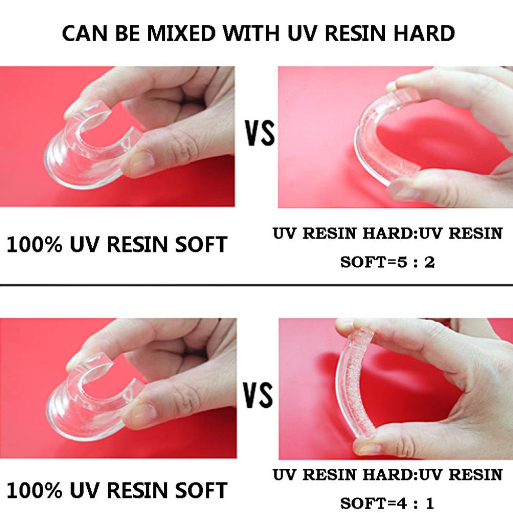Soft UV Resin (10g) and Hard UV Resin (25g) Combo