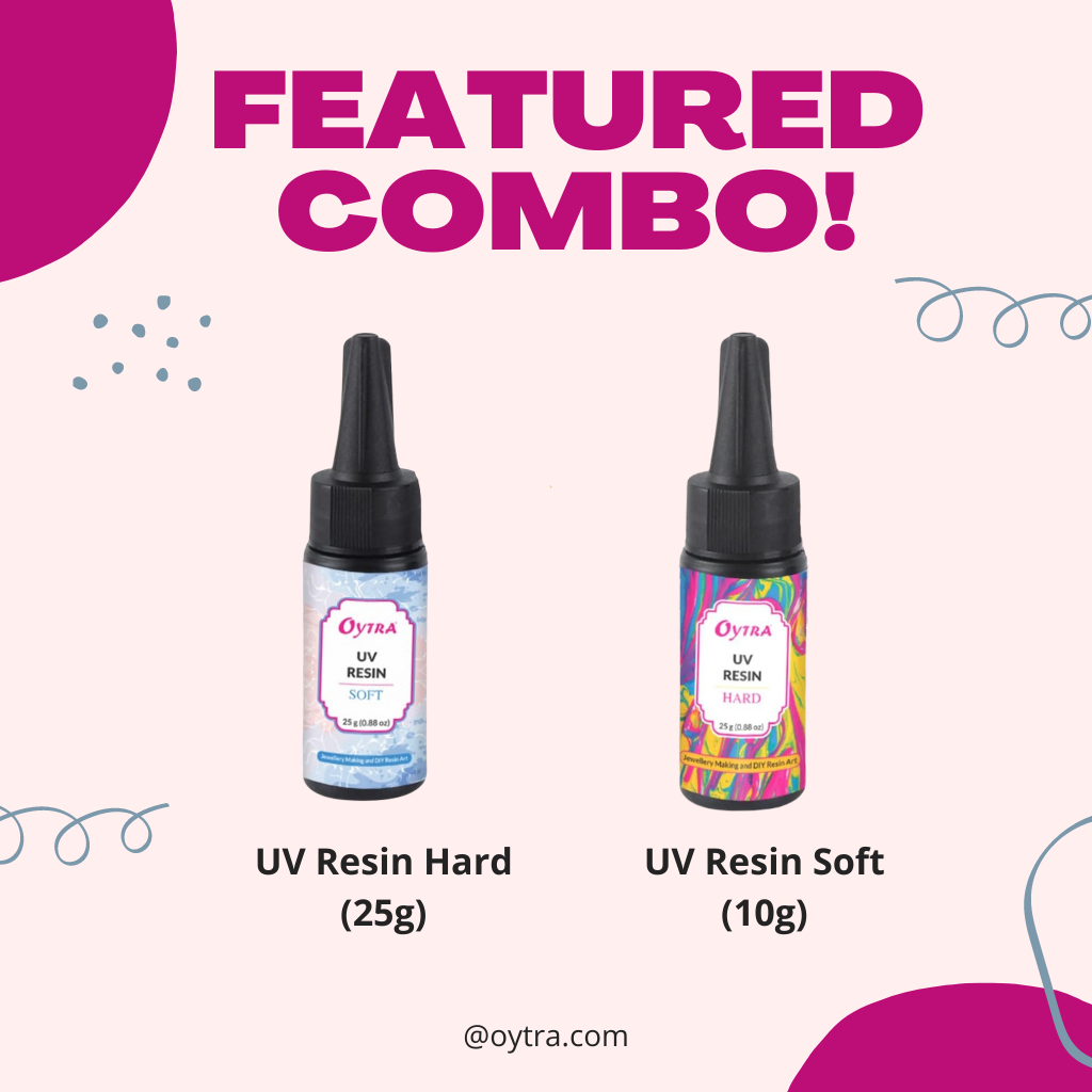 Soft UV Resin (10g) and Hard UV Resin (25g) Combo