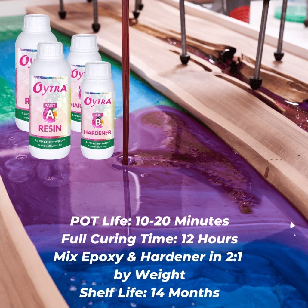 3 Kg Epoxy Art Resin Hardener 2:1 - Oytra