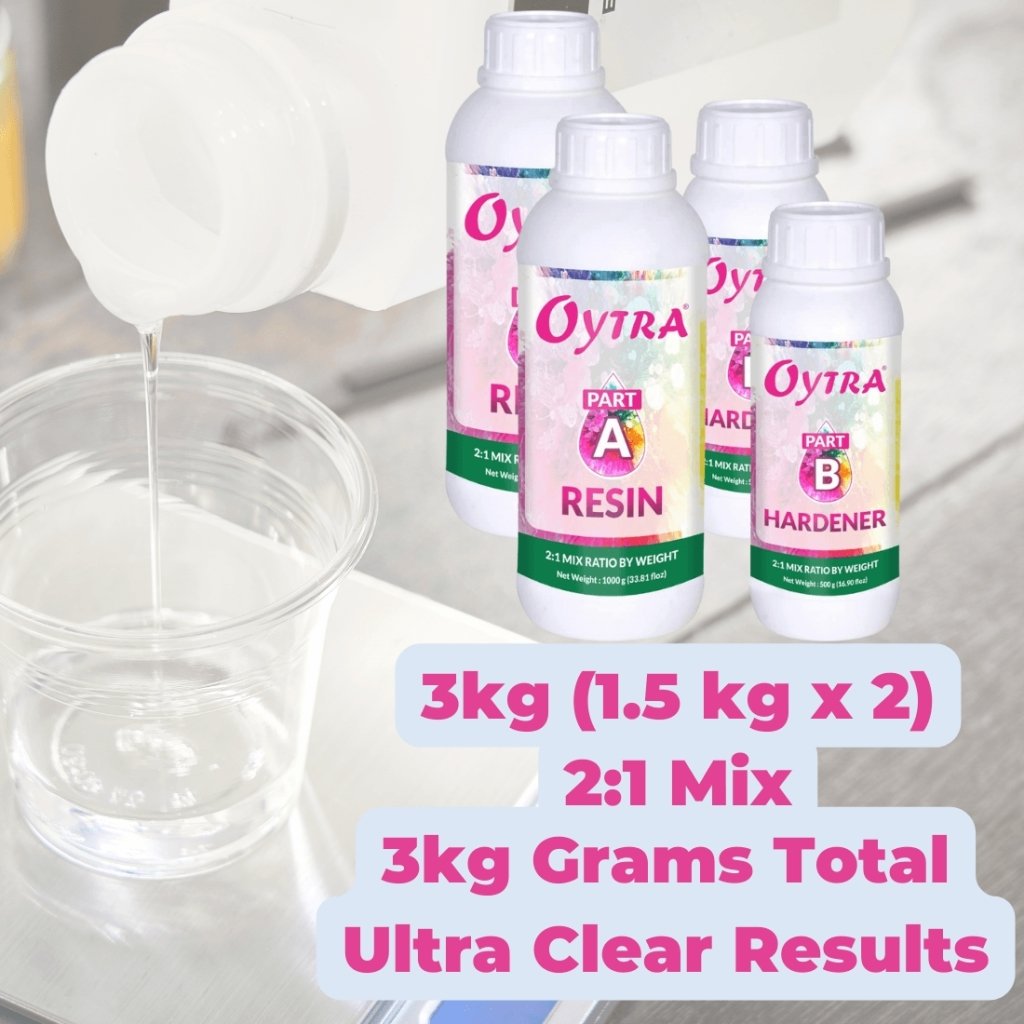 3 Kg Epoxy Art Resin Hardener 2:1 - Oytra