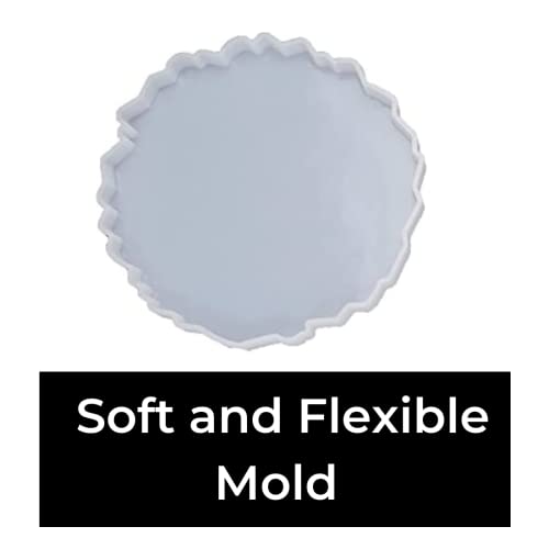 120 Pcs Wholesale Agate Coaster Resin Mould 4 Inch