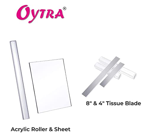 Oytra Polymer Clay 24 Color with Tissue Blade Rolling Plate and Pin