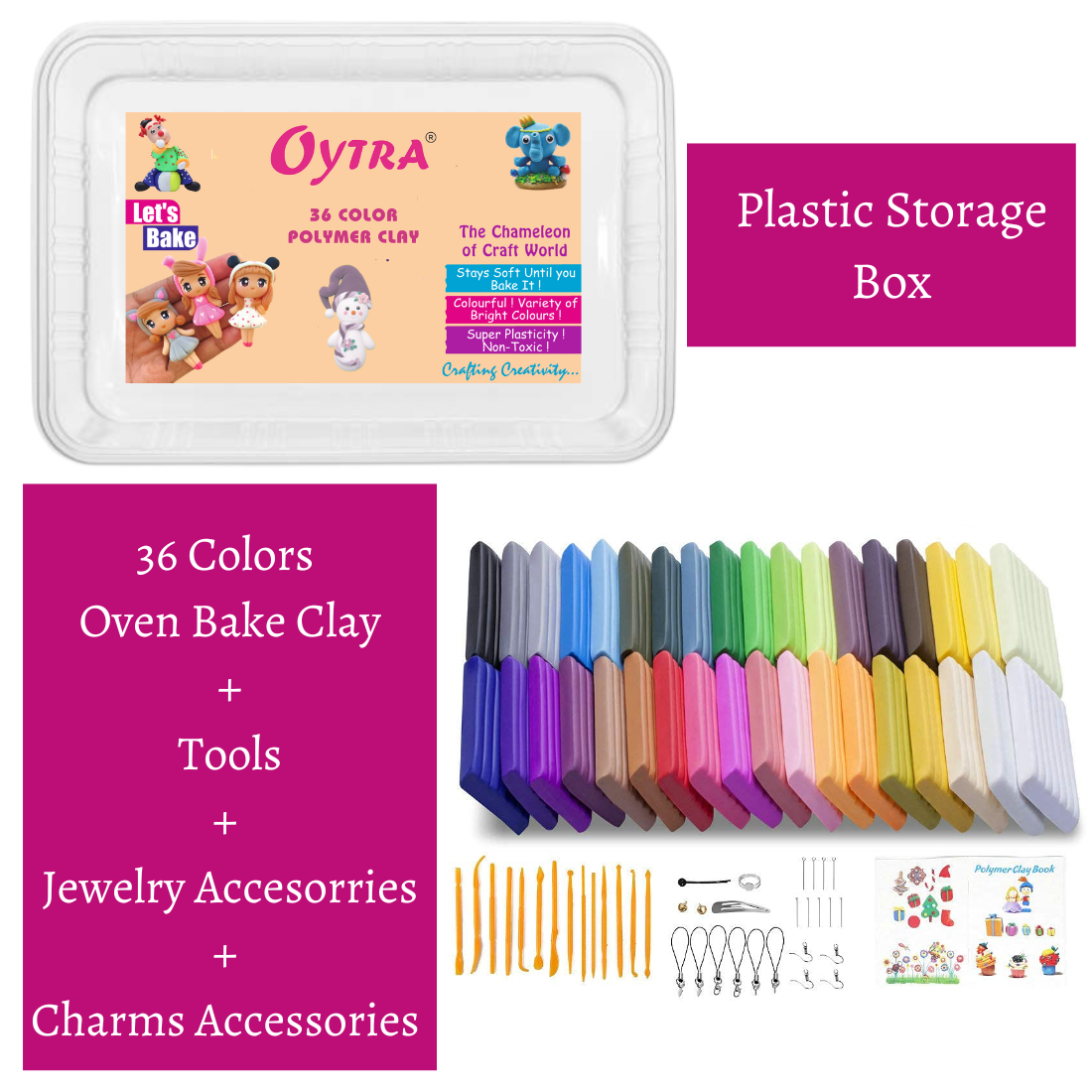 36 Color Polymer Oven Bake Clay