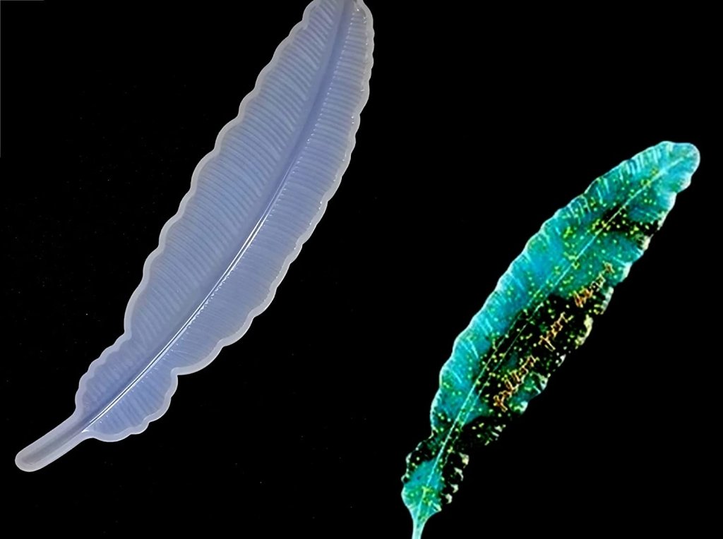 3D Silicone Resin Feather Bookmark Mould SMFD00 - Oytra