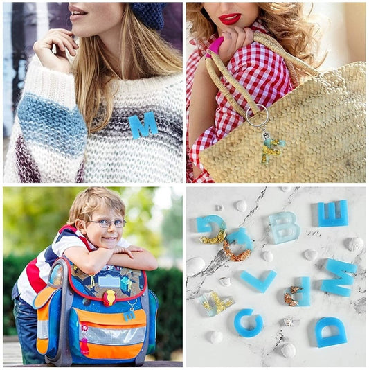 3D Silicone Resin Mould Alphabet and Number - Oytra