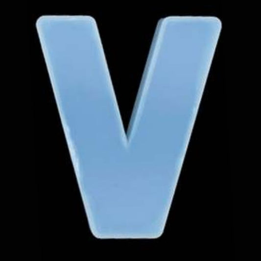 3D Silicone Resin Mould Alphabet V (4inch) - Oytra