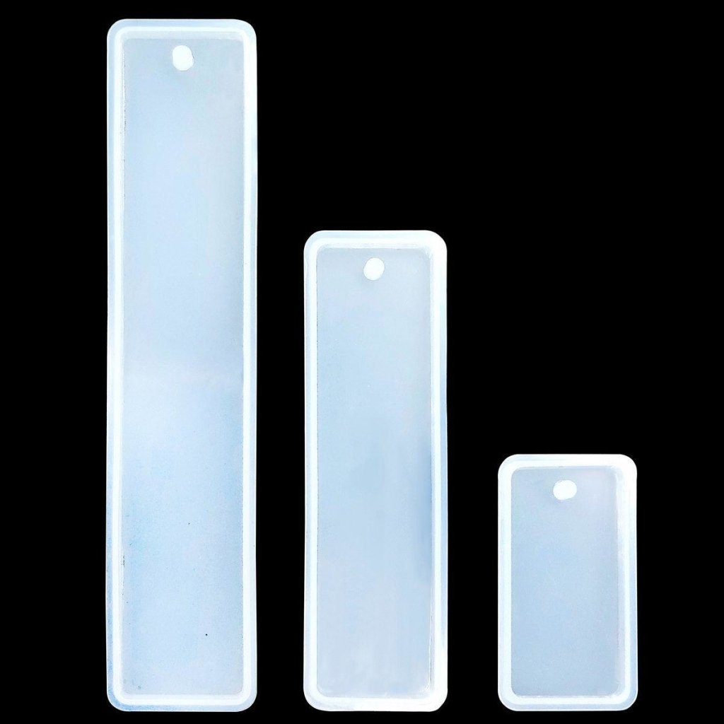 3D Silicone Resin Mould Bookmark Rectangle 3 pcs (2inch, 4inch, 6inch) - Oytra
