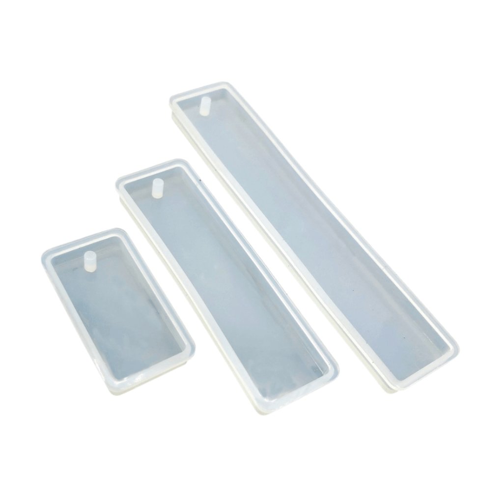 3D Silicone Resin Mould Bookmark Rectangle 3 pcs (2inch, 4inch, 6inch) - Oytra