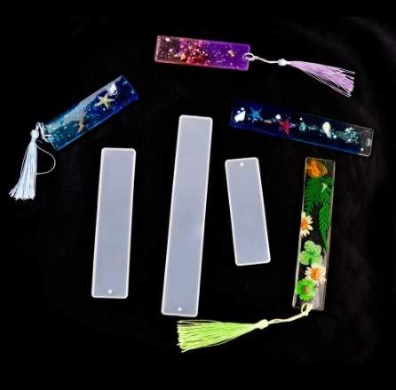 3D Silicone Resin Mould Bookmark Rectangle 3 pcs (4inch, 6inch, 8inch) - Oytra