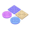 3D Silicone Resin Mould Coaster Floral Design SM2084 (4 inches 4 coasters designs) - Oytra