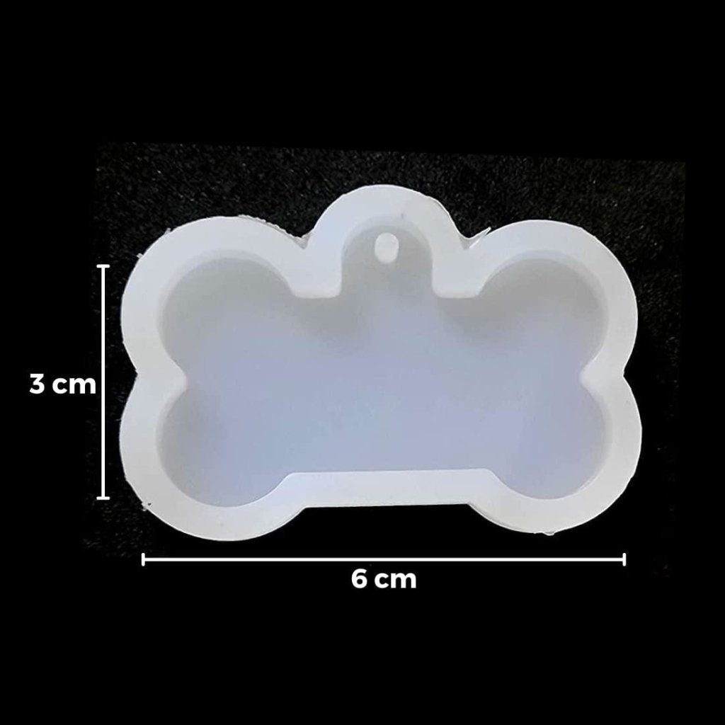 3D Silicone Resin Mould Dog Bone - Oytra