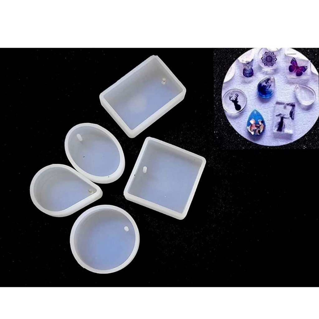 3D Silicone Resin Mould Earring 5 Pcs - Oytra